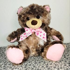 Homerbest Valentine's Day Brown Teddy Bear Plush Stuffed Animal 14"